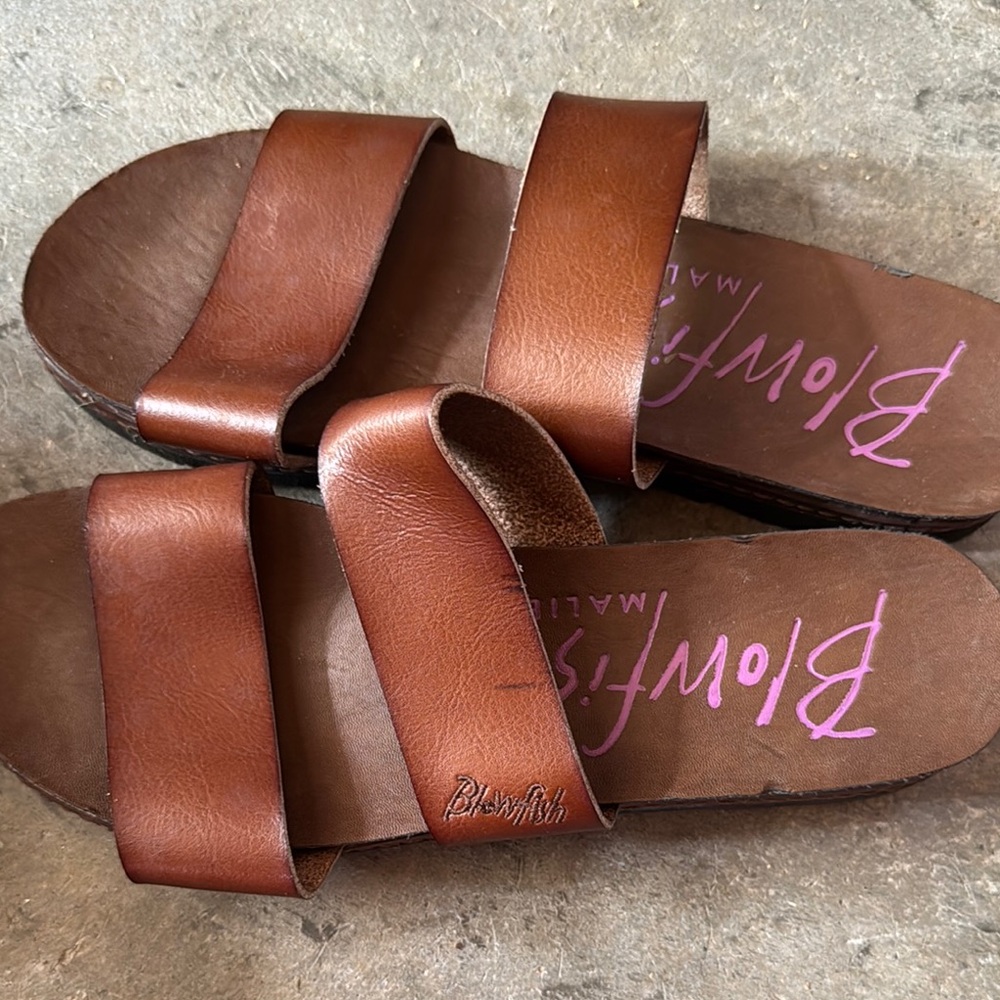 Blowfish Brown Sandals with Minimalist Design